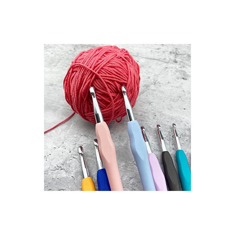 Mdoker Size B/1(2mm) Crochet Hook,Extra Long Crochet Hooks for Arthritic
