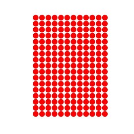 KALYRON 4080 pcs Red Dot Stickers 10 mm Round Red Coding Labels Premium Quality for Pricing, Organization & Classroom Use Bulk Pack for Teachers, Retail & Office Supplies