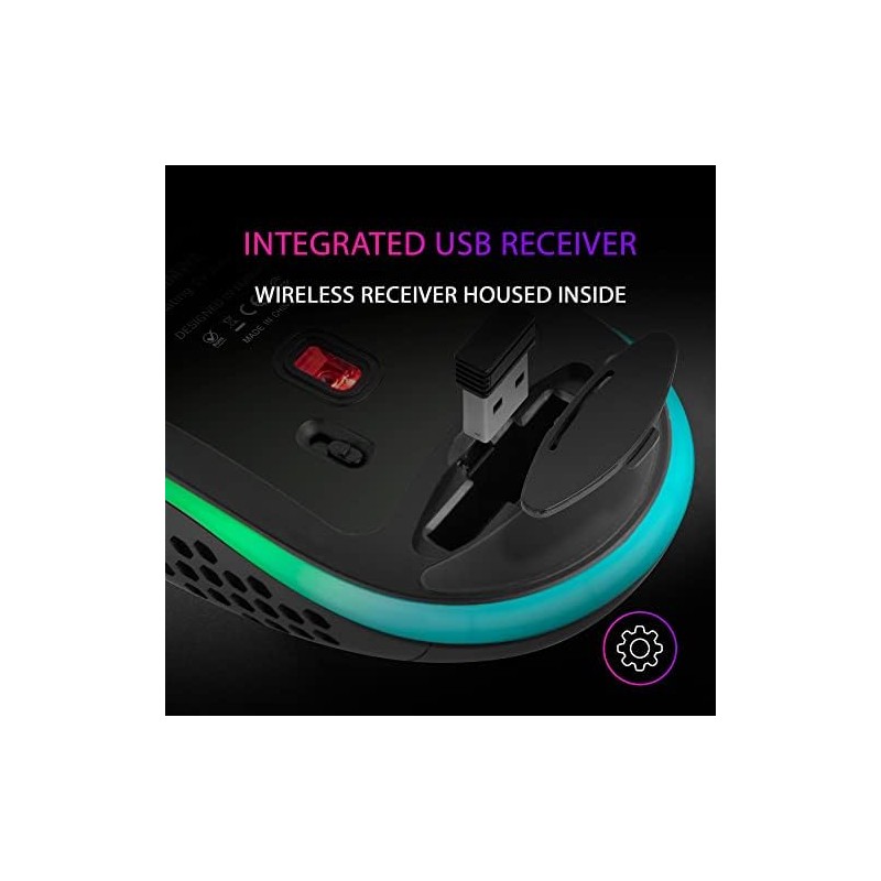 MARSGAMING Mars Gaming MMW3 - Ratón inalámbrico para gaming, RGB