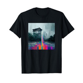 Glitchy Rain Monsoon T-Shirt