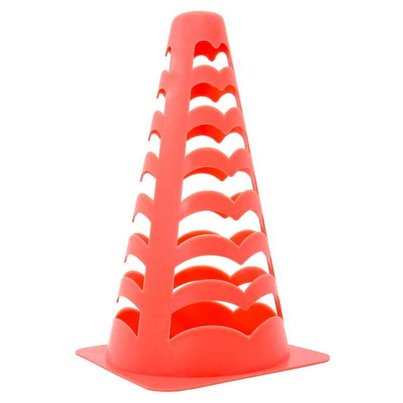 vidaXL Football Cones - 6 pcs Stackable Orange - Soccer