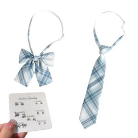 manatom School Ribbon, Uniform, Necktie, Necktie Decoration, 3-piece Set, JK Necktie, Elementary School, Middle School, High School Students, Red, blue