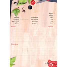 PRICARO Chopping Board Recipe Pad A4 25 Sheets (Pack of 3)