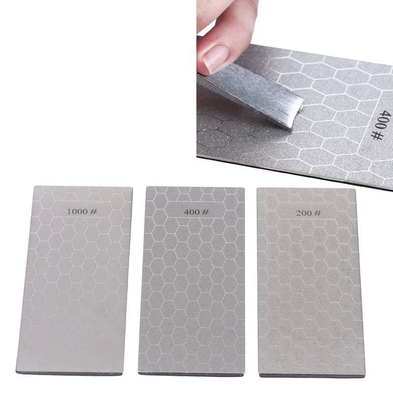 3PCS Sharpening Stone with Non Slip Base 200 400 1000