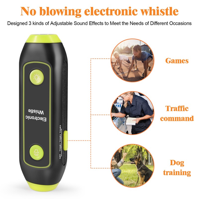 Electronic Whistle 3 Tone 3 Volume Level Blow Free Whistle
