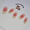 Watermelon Bar [Handmade Nail Tips] - Coffin / 수박바 [수제네일팁]