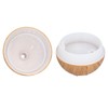 180ml Wood Grain Air Humidifier USB Charging Colorful Lights Air