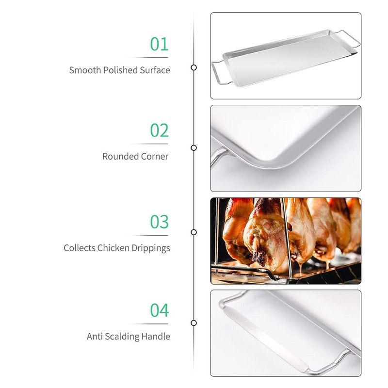 Chicken Wing Leg Rack Stainless Steel Foldable BBQ Rack Portable