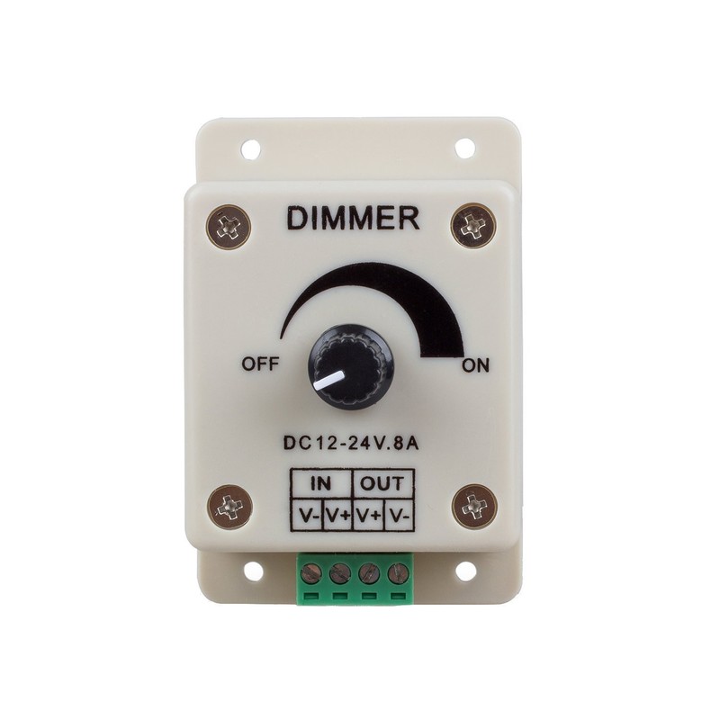 Hiletgo 3pcs DC12-24V 8Amp 0%-100% PWM Dimming Controller for LED