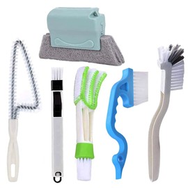 Window Groove Cleaning Brush, Pack of 6 Cleaning Brushes for Window Door Cleaning All Corners and Gaps Window Frame Cleaning Brush Groove Cleaning Brush (6 Pieces)