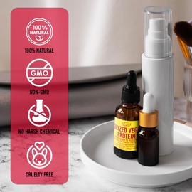 Artekas Innovation - HYDROLYZED VEGETABLE PROTEIN - Liquid - Vegan Alternative to Natural Keratin - for Homemade Cosmetics Shampoos, Conditioners - 1 oz