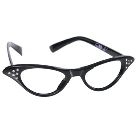 Hip Hop 50's Shop Kids Cat Eye Glasses (Baby-Toddler, black)