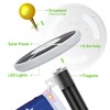 VINTLJUS Solar Flag Pole Light, 111 LED IP65 Waterproof Flag