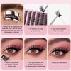 Selawasty 120pcs Lash Clusters DIY Eyelash Extensions Clusters Lashes D