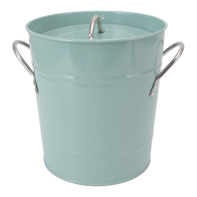 Round Ice Bucket Multipurpose Safe Galvanized Ice Buckets with Lid