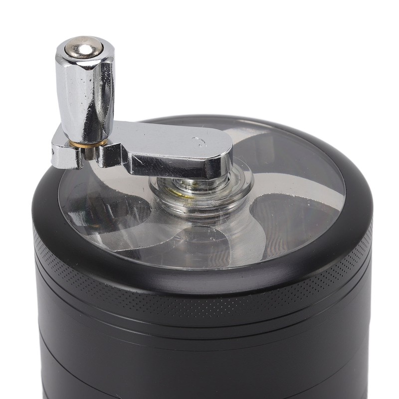 4 Layers Hand Crank Spices Grinder Zinc Alloy 60mm Manual