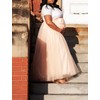 EllieHouse A Line Long Maxi Bridesmaid Tulle Skirt for Wedding