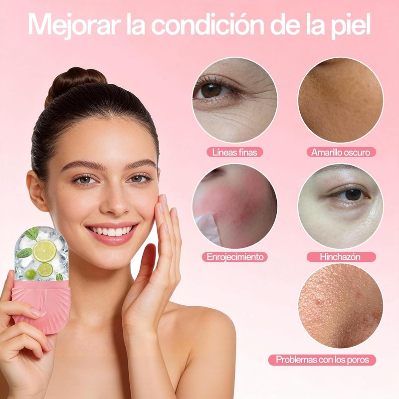 2 Piezas Rodillo de Hielo para la Cara, Ice Roller