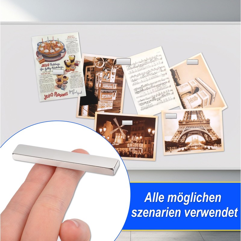 150pcs Fridge Magnets, Small Magnets for Whiteboard, Muti-Use Rectangle Neodymium
