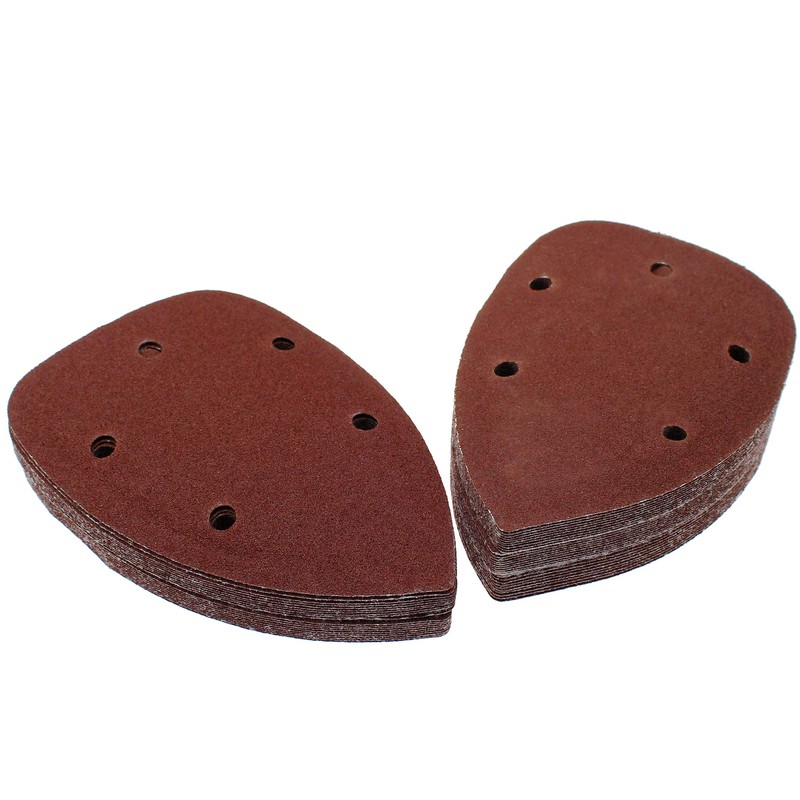 Cjueiom 50 Pcs 400 Grit Mouse Detail Sander Sandpaper, 5