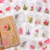 WNSIRVY 40Pcs DIY Bookmarks Kit, Transparent Dried Flower Bookmark, Filling