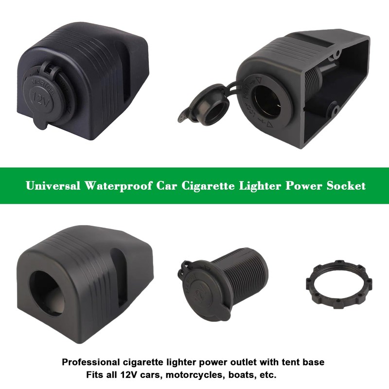 10900027 Fridge Freezer Wiring Kit and Threaded Socket Mount for