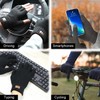 DOVAVA Fingerless Gloves for Men,Thermal Winter Touchscreen Kint Gloves for