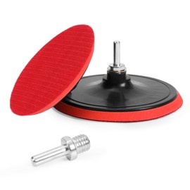 125 mm Polishing Pad Adapter, 125 mm Sanding Disc with Velcro M14 Including Mandrel for Drill Angle Grinder (Pack of 2)