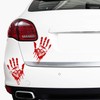 Finest Folia 2 x Skull Car Windscreen Sticker with Blood