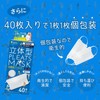 [医食同源ドットコム] iSDG 立体型プリーツマスク ゆったりフィット (普通サイズ) 個包装 ホワイト 40枚入り