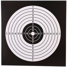 Atflbox 5.5 Inch BB Gun Target Papers for Pellet Trap Shooting Target Holder, Pack of 100(Black)