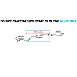 Northeastern Exhaust | Direct Fit Exhaust Resonator Pipe Compatible for Honda Civic 2002-2005 & Acura RSX 2002-2006 2.0L - Include Gasket, Boltkit and Sleeve
