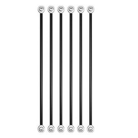 OTNE 6Pcs/Set Parallel Manipulator Fisheye Carbon Rod Kits For M3 18cm Screws Kossel Delta 3D Printer Parts Accessories