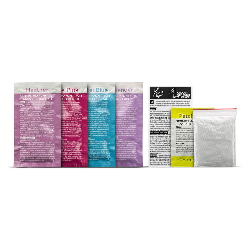 Stargazer Products Yummy Colour Pastel Semi-Permanent Hair Dye Strip Kit