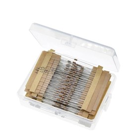 KSOPUERT 640PCS 64 Values 1/6W 1% 1R-10MR High-Accuracy Carbon Film Resistor Assortment DIY Kit