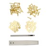 Copper Rivets Burrs Kit Copper Rivets with Setters Rust Proof