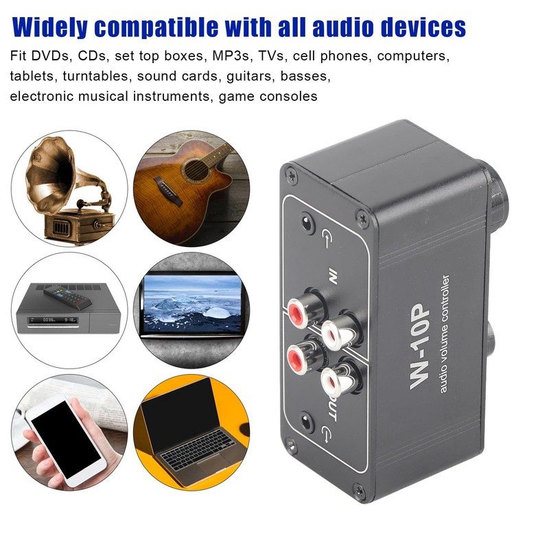 Mini Stereo Audio Volume Controller Sound Control Box with Solid