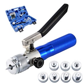 Copper Tube Expander Hydraulic Tube Swaging & Expanding Tool Kit Range 3/8" to 11/8" with 7 Heads Kit_iGeelee (IG-300A)