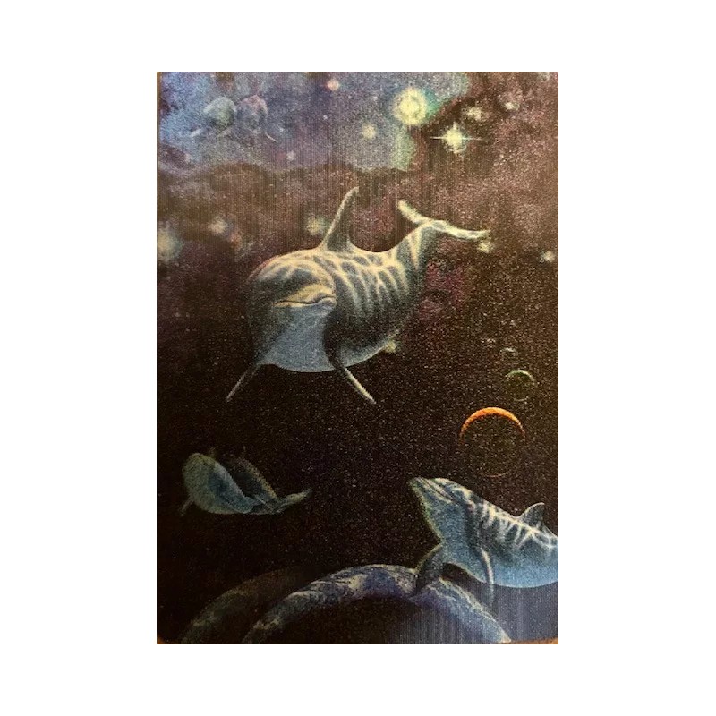 3-D Lenticular Wildlife Trading Card Set - Bear-Frog-Wolf