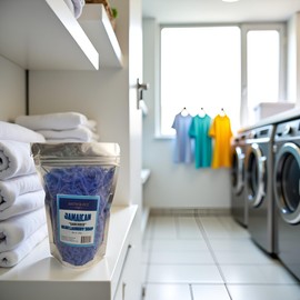 SHIWRAYZ Jamaican Blue Laundry Soap Shredded 270g. 9.5oz (Pack of 1)