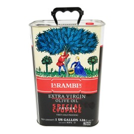 LaRambla Extra Virgin Olive Oil, One US Gallon, Special Coupage, First Cold Press, Product of Spain, 128 Fl Oz (Pack of 1)