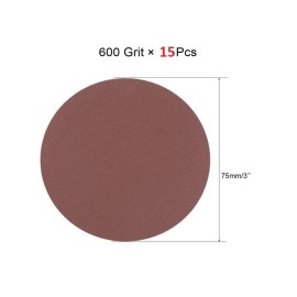 HILDA 40pcs Hook and Loop 3 Inch 600 800 1000 3000 Grit Sand Paper Sanding Discs