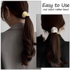 THJOPOKEEL 3 Pcs Hair Cuffs Ponytail Holder, Ponytail Cuff Tail