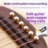 Folk Guitar Universal Brass Fixed String Bridge Pin (6pcs) with