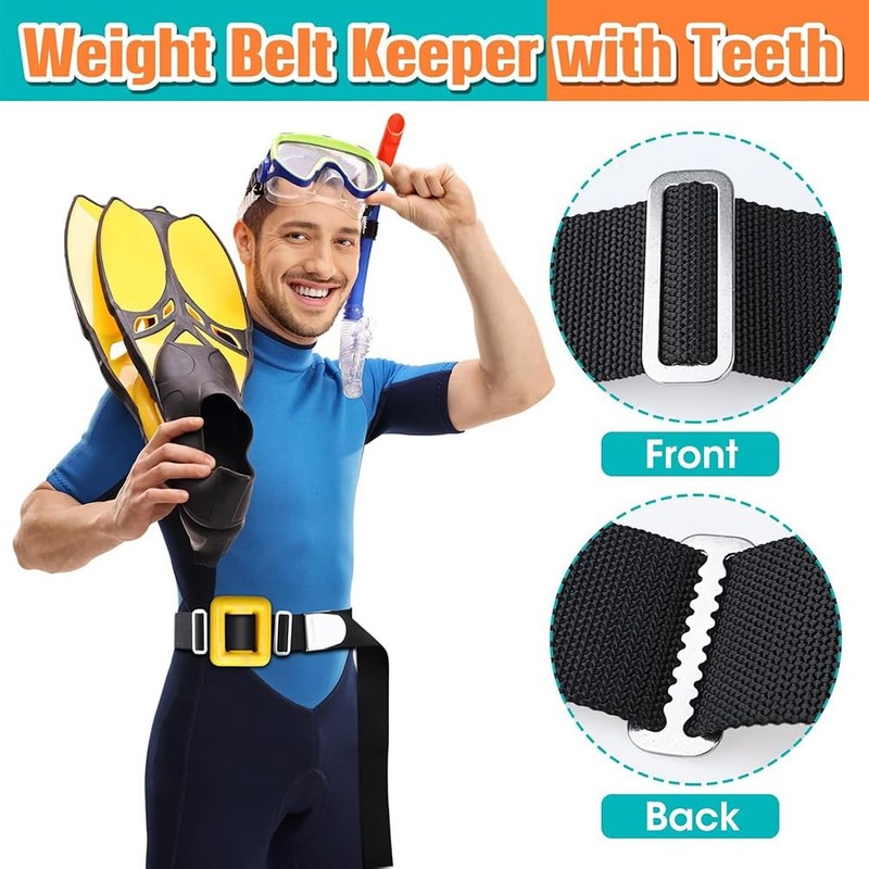 Ginobili Pack of 10 2 Diving Belt Slide Stopper Weight