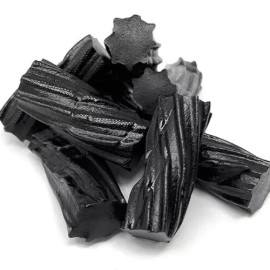 Australian Made Soft Black Licorice TRADITIONAL BLACK-  Bulk Candy- HALF POUND