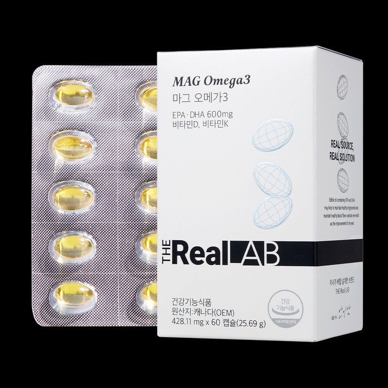 The Real Lab MAG Omega 3 60 capsules, 3 units
