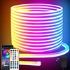 132FT Led Neon Rope Lights Control with App/Remote,Flexible Led Rope