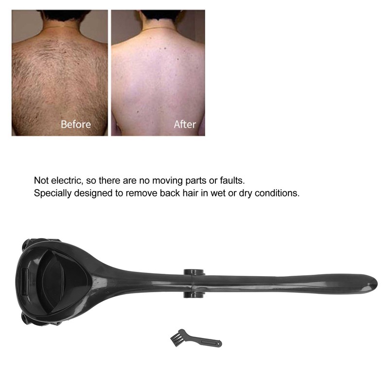 Back Trimmer Long Handle Foldable Detachable Double Head Blades DIY