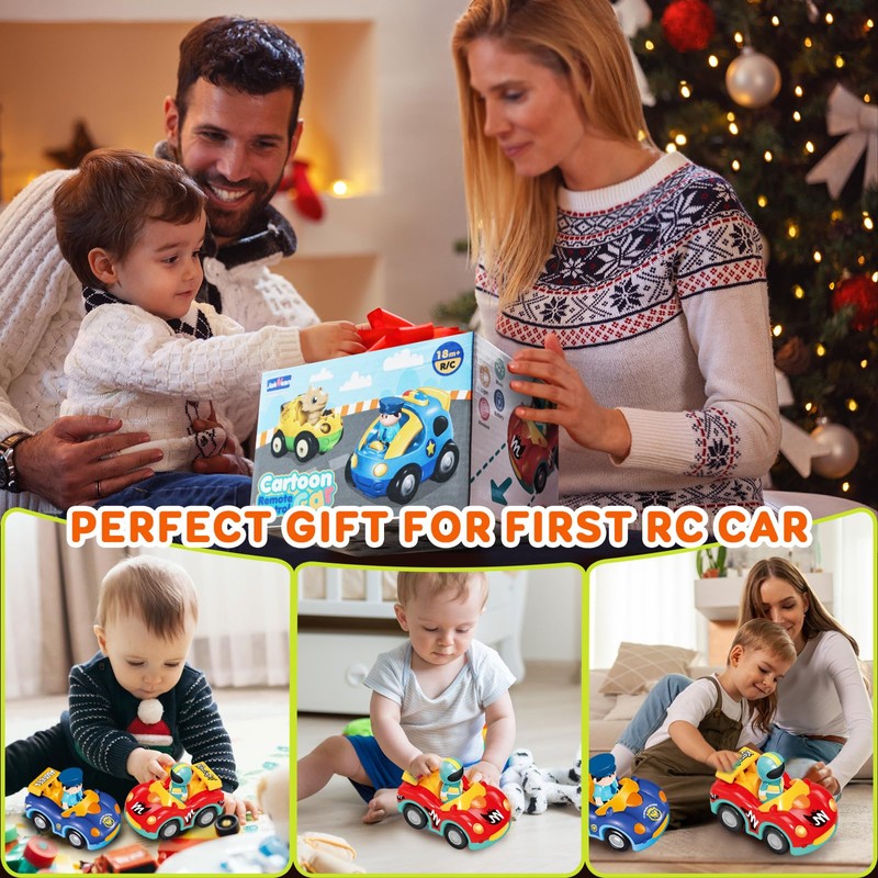 Pup Go Toddler RC Cartoon Race Car with Music and